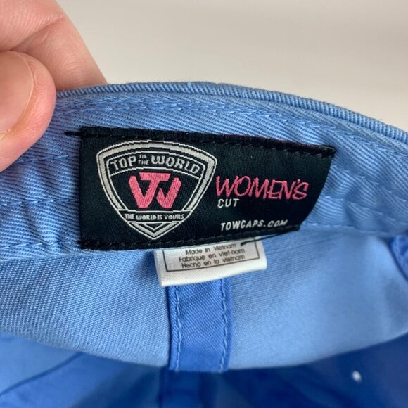 North Carolina Tar Heels NCAA Womens Blue Top of the World Strapback Hat - Picture 5 of 5